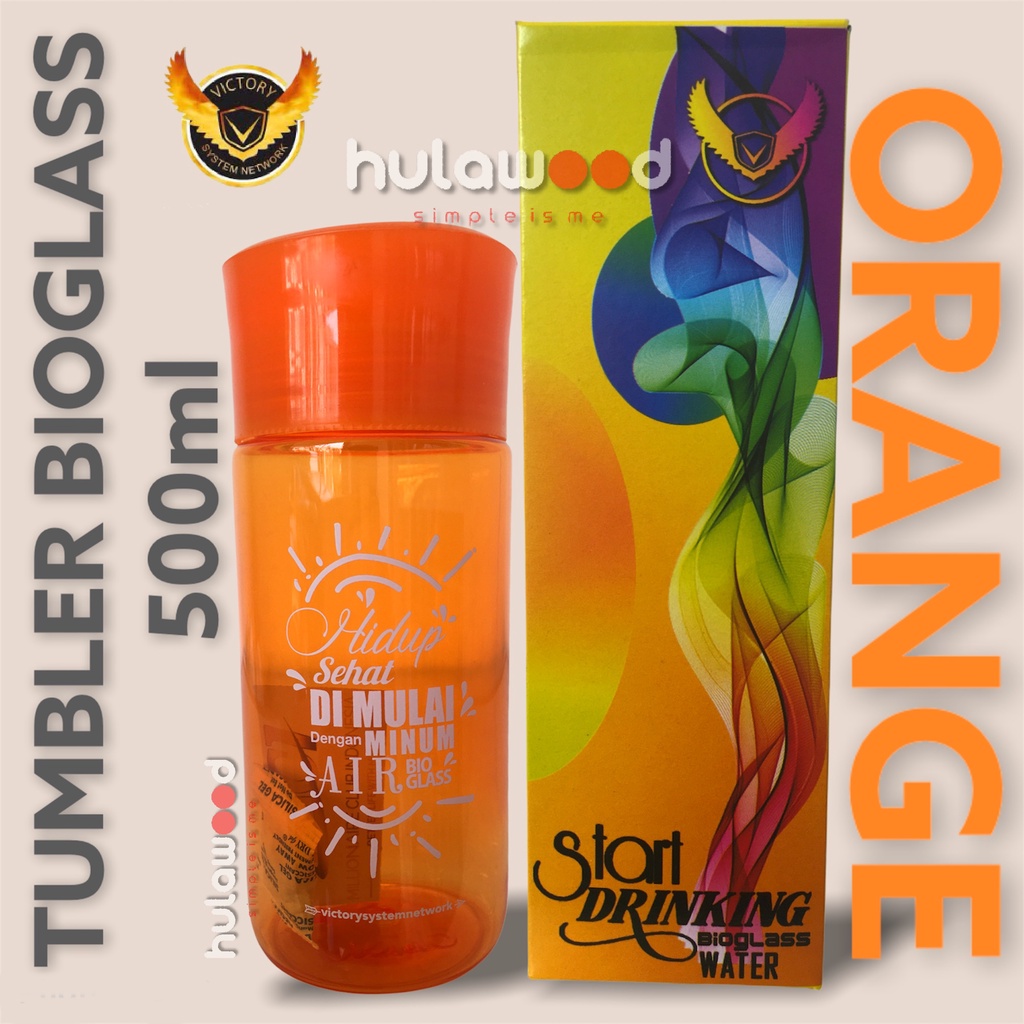 Tumbler Biomini MCI Botol Bioglass Mini Botol Biomini 500ml PLUS BOX (Bonus Sticker Di Setiap Tumbler)