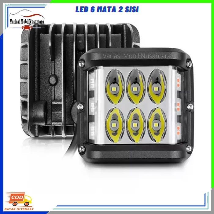 Lampu Led Sorot Depan Variasi Mobil 6 Mata