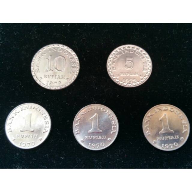 Uang kuno paket Rp 18 rupiah duit jadul lama seserahan unik mahar nikah bingkai frame figura