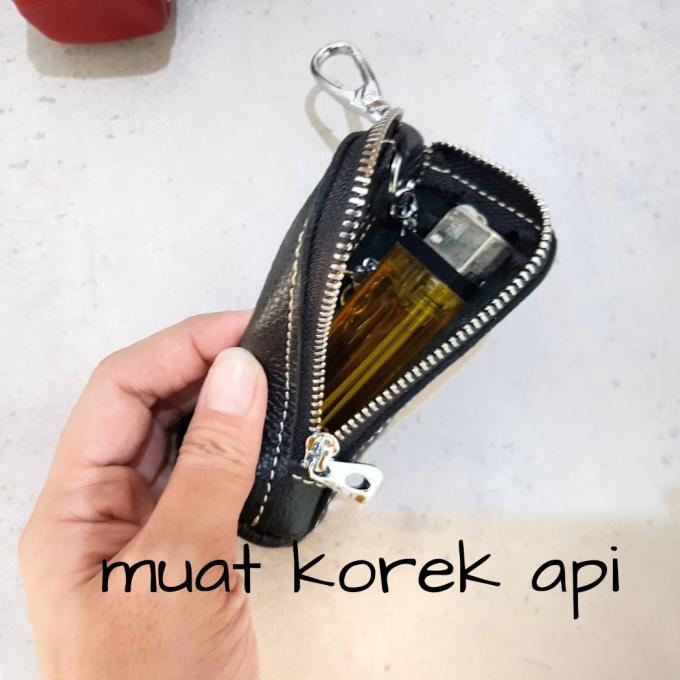 Sale Dompet Stnk Kulit Motor Mobil|Gantungan Kunci Mobil Unik-Pouch Stnk - Merah Diskon