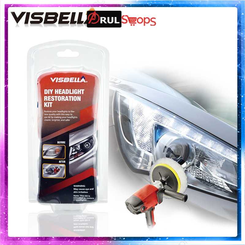 Visbella Pembersih Lampu Mobil DIY Headlight Restoration Kit - SKG-292