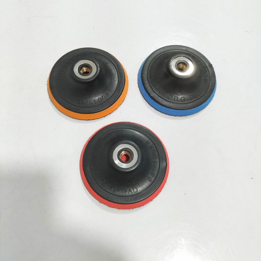 Tatakan Amplas Bulat 4&quot; (inch) / Pad amplas Bulat grinda