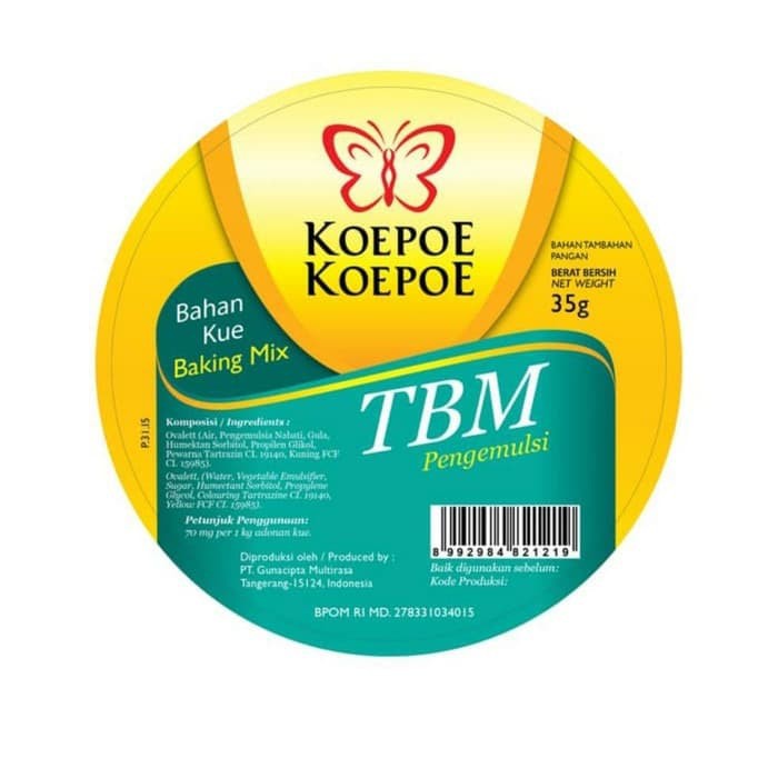 

[CLEARANCE SALE. MOHON BACA DESKRIPSI] TBM KOEPOE-KOEPOE / KUPU-KUPU BAKING MIX 35GR / 80GR