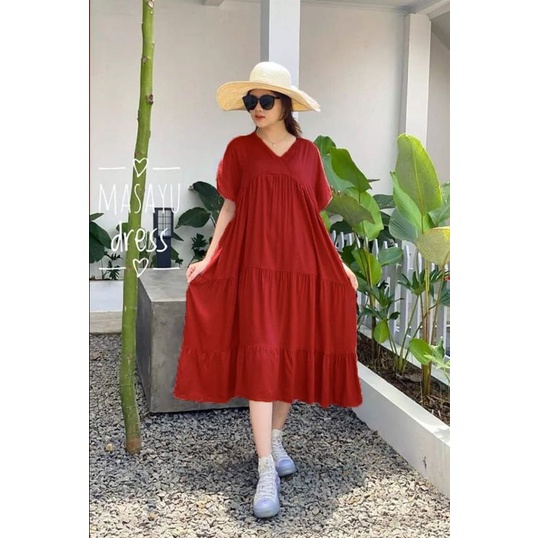 MASAYU DRESS POLOS RAYON VIRAL BEST SELLER DASTER BALI TERLARIS