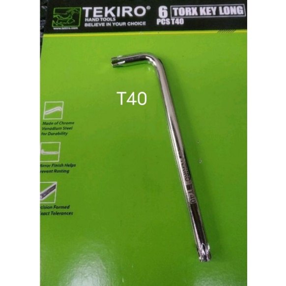 TEKIRO KUNCI L BINTANG T40 UNTUK BUKA BAUT KALIPER CAKRAM MOTOR HONDA ORIGINAL TEKIRO SATUAN