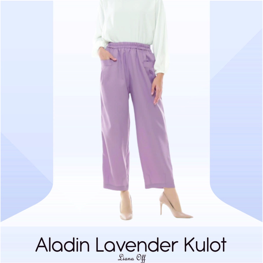 Bawahan Muslim Wanita Celana Kulot Aladin Lavender  celana kulot bawahan wanita bawahan kebaya kulot