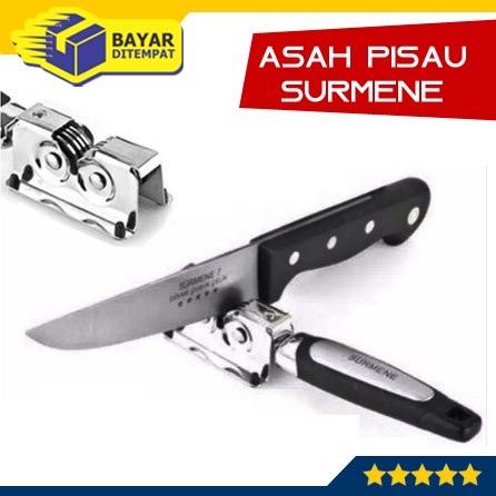 Asah Pisau SURMENE Stainless Alat Pengasah