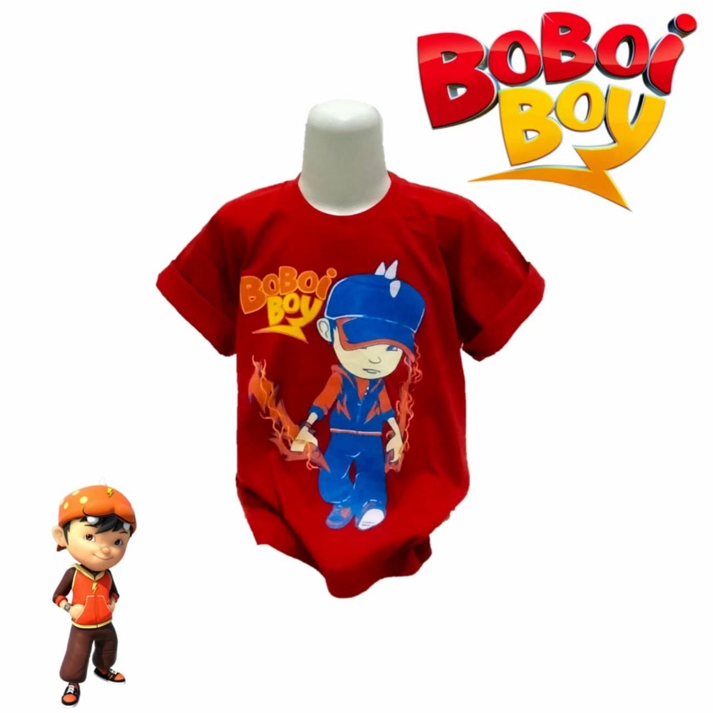 Kaos anak laki laki umur 1-7 tahun - Boboboy.Black