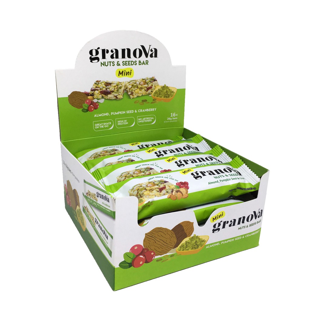 Granova Mini Bar Nuts & Seeds (Isi 16) - Snack Sehat Gula ...