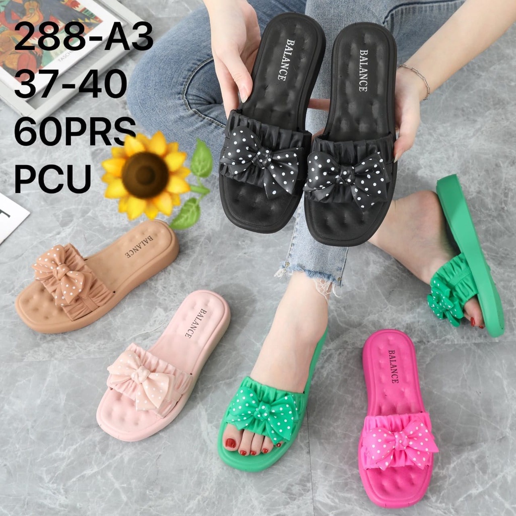 Sandal Karet Jelly Wedges Wanita import Model Terbaru Original Kekinian by AGUNG STYLE Balance 288-A3