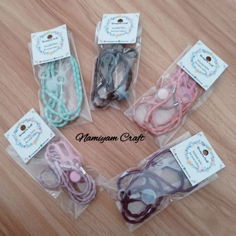 Strap Masker 2in1 Konektor Headloop Tali Masker Kalung Masker