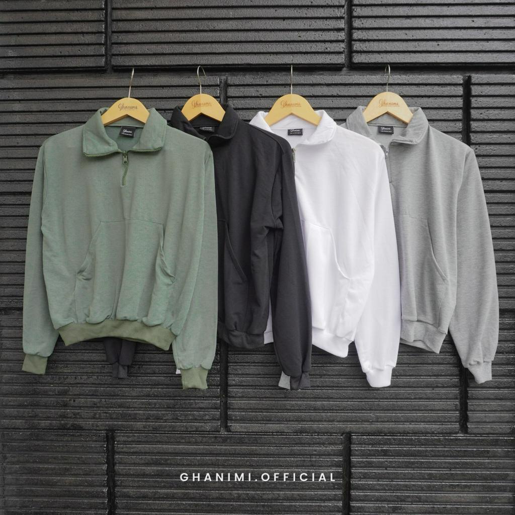 Ghanimi -  Bora Jacket Olahraga / Sport wear / Jaket Lari / Jaket Polos / Jaket Sleting / Hoodie Olahraga