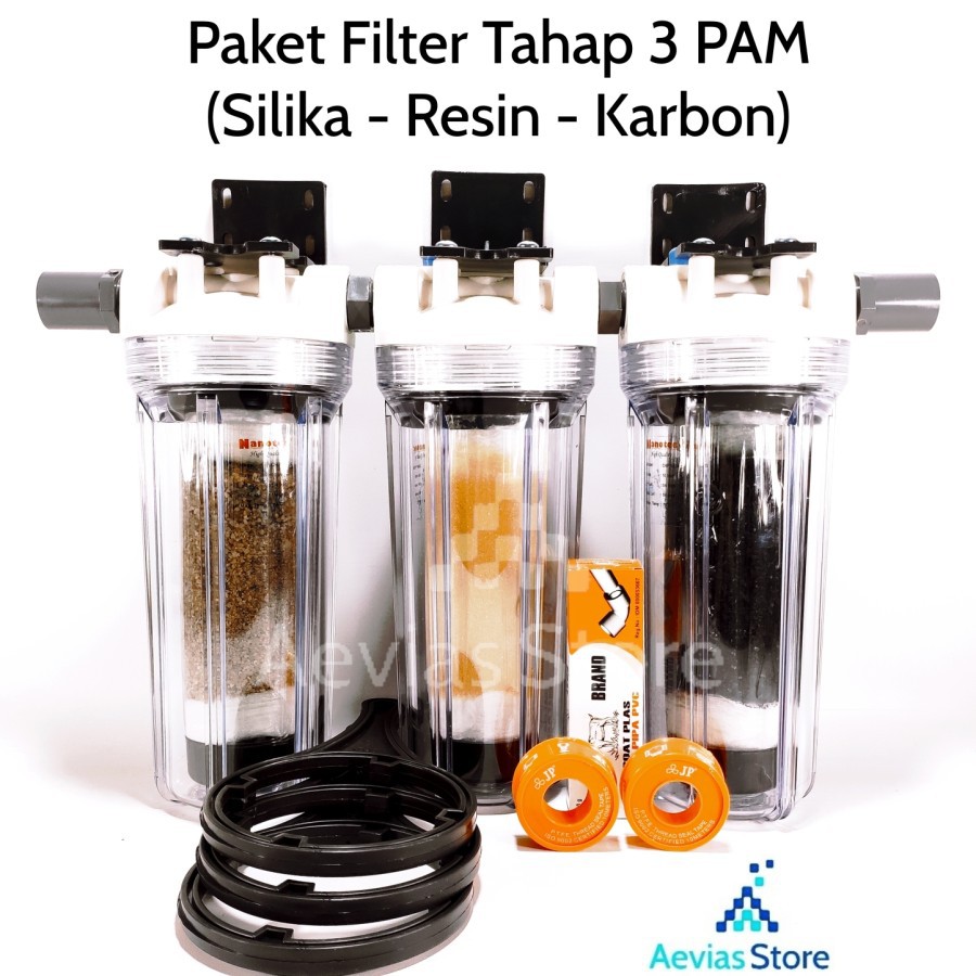 Filter Air Saringan Air PDAM PAM SUMUR Tahap 3 Tabung 10"