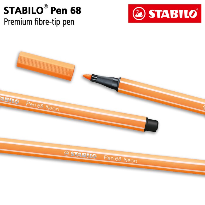 

Stabilo Pulpen - Stabilo Warna Warni - Highlighter Stabilo Pen 68 Fluorescent Orange 1 Pcs /