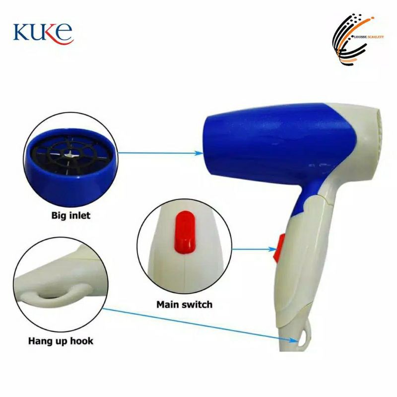 N 1290 Hair Dryer Pengering Rambut Lipat / Hairdrayer mini / Pengering Rambut