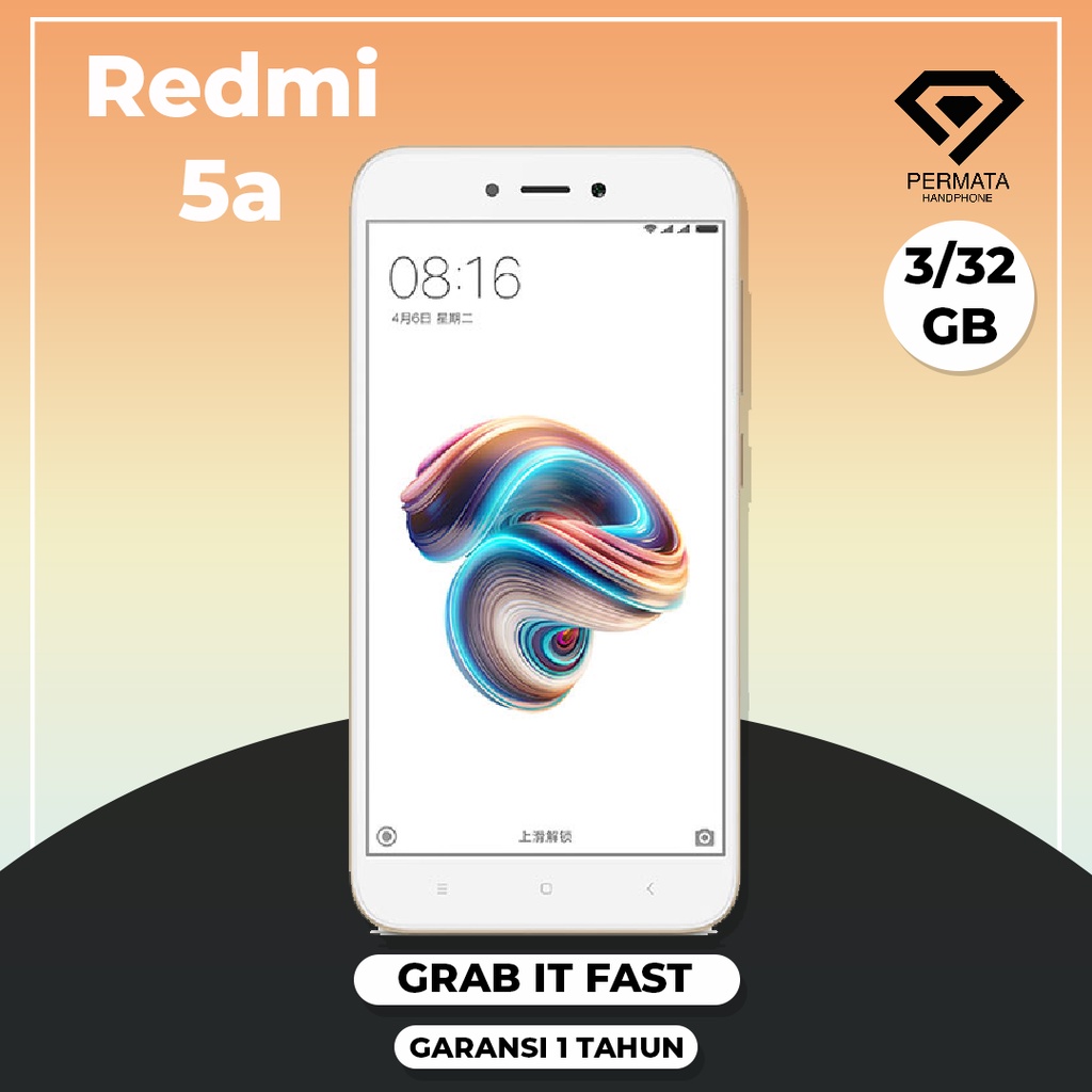 XIAOMI REDMI 5A 3/32GB GARANSI 1 BULAN SIM ALL OPERATOR IMEI AMAN TERMURAH BERKUALITAS