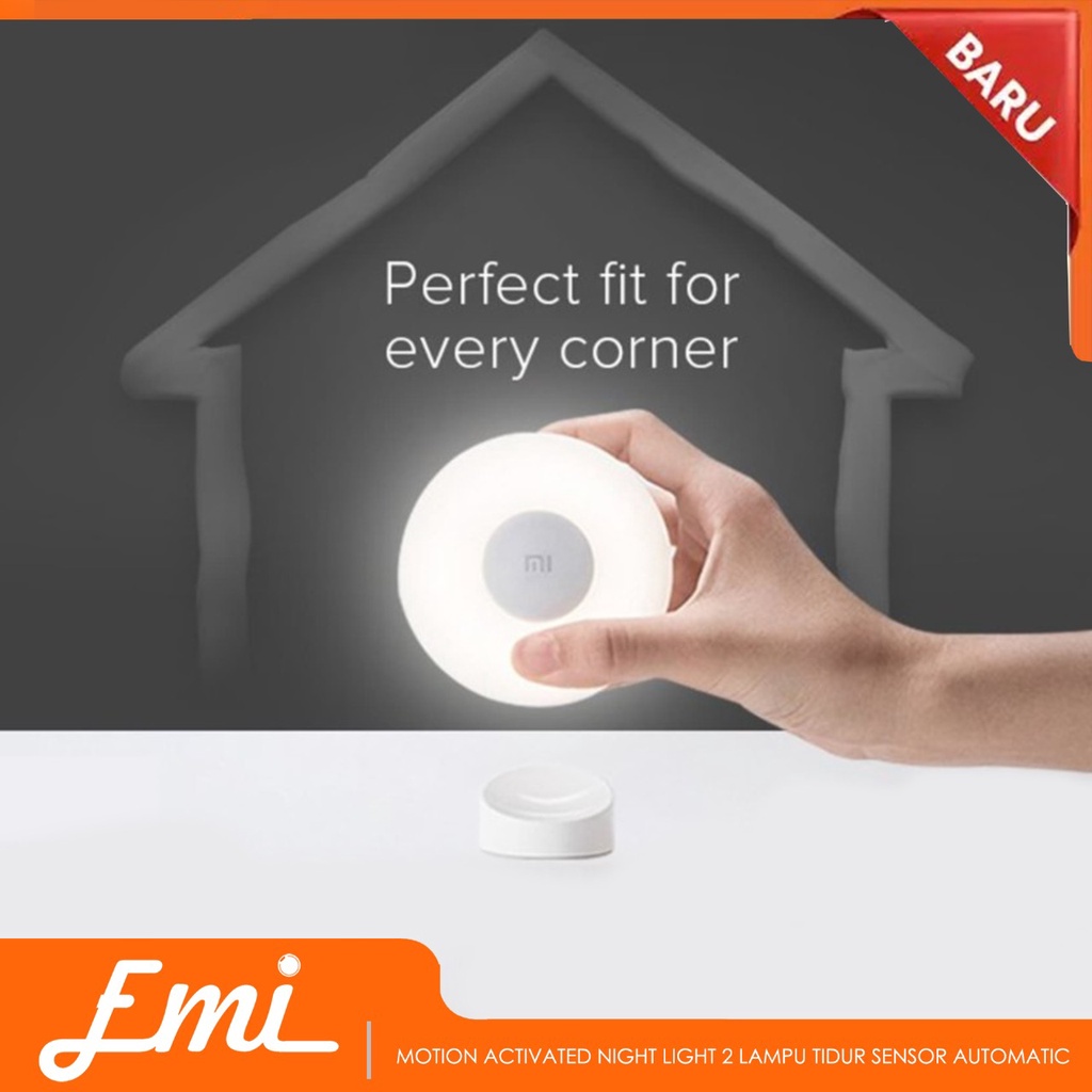 Mijia Night Light 2 Lampu Malam LED Sensor Gerak with Magnet Base - MJYD02YL