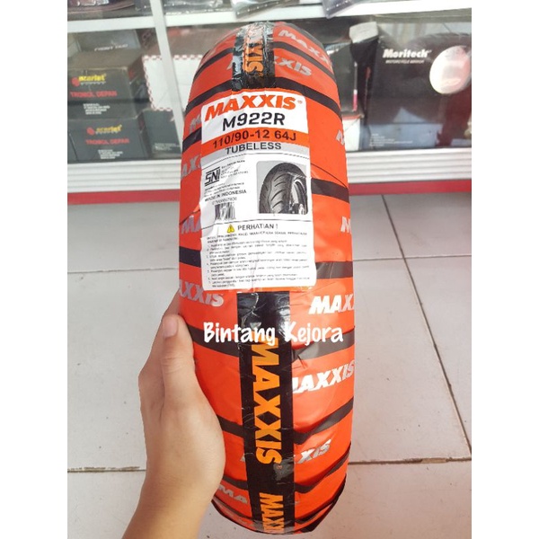 BAN LUAR MAXXIS TUBELESS TUBLES MAXXIS M922R 110 90 12 BAN BELAKANG MOTOR MATIC SCOOPY FI