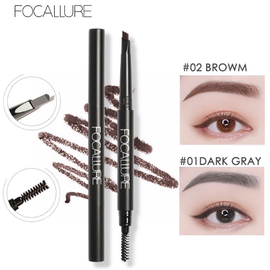 Focallure Auto Brows Pen Eyebrow Waterproof Long Lasting Pencil FA-18 FA18 FA 18