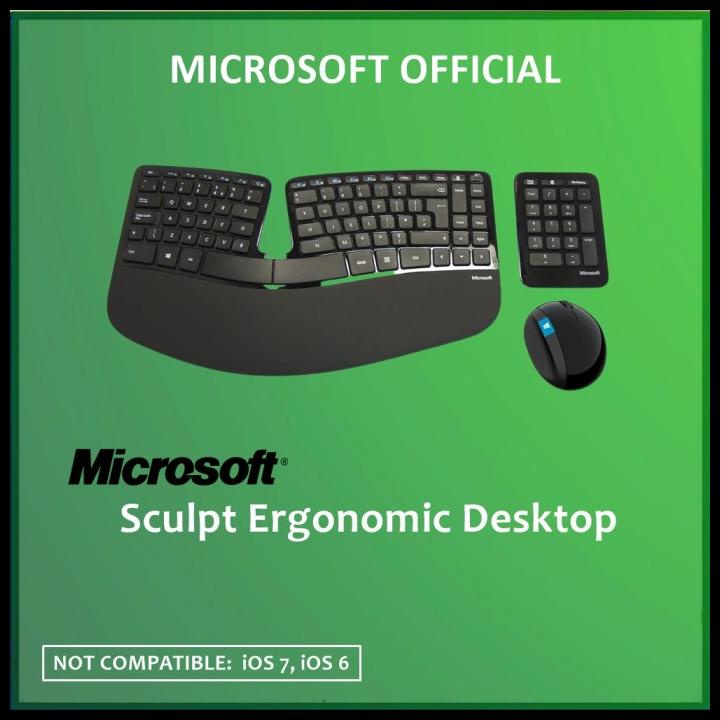 Microsoft Sculpt Ergonomic Desktop Usb L5V-00027 Keyboard Mouse