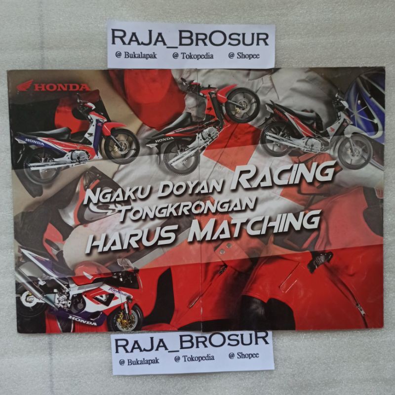 Jual Poster Brosur Katalog Leaflet Honda Supra X 125R/Supra X125R 2005 ...