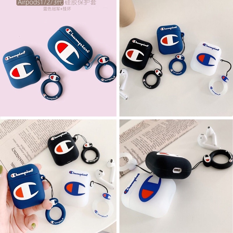 case airpod champ ion tipis simple casing lucu unik mewah