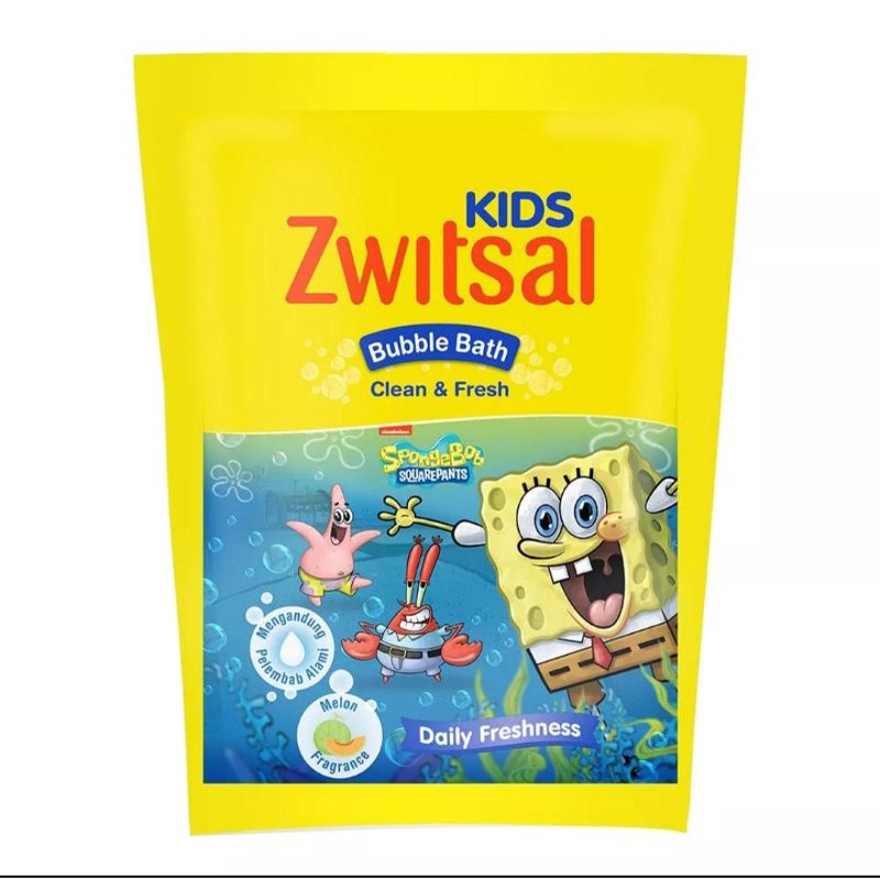 Zwitsal kids baby bath blue Refill 250ml/ switzal bubble bath clean &amp; fresh sabun mandi cair anak refil