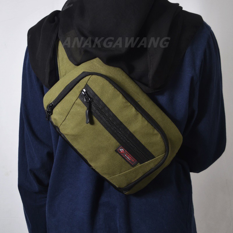 Waistbag Original Duanjon Tas Selempang Kanvas Anakgawang