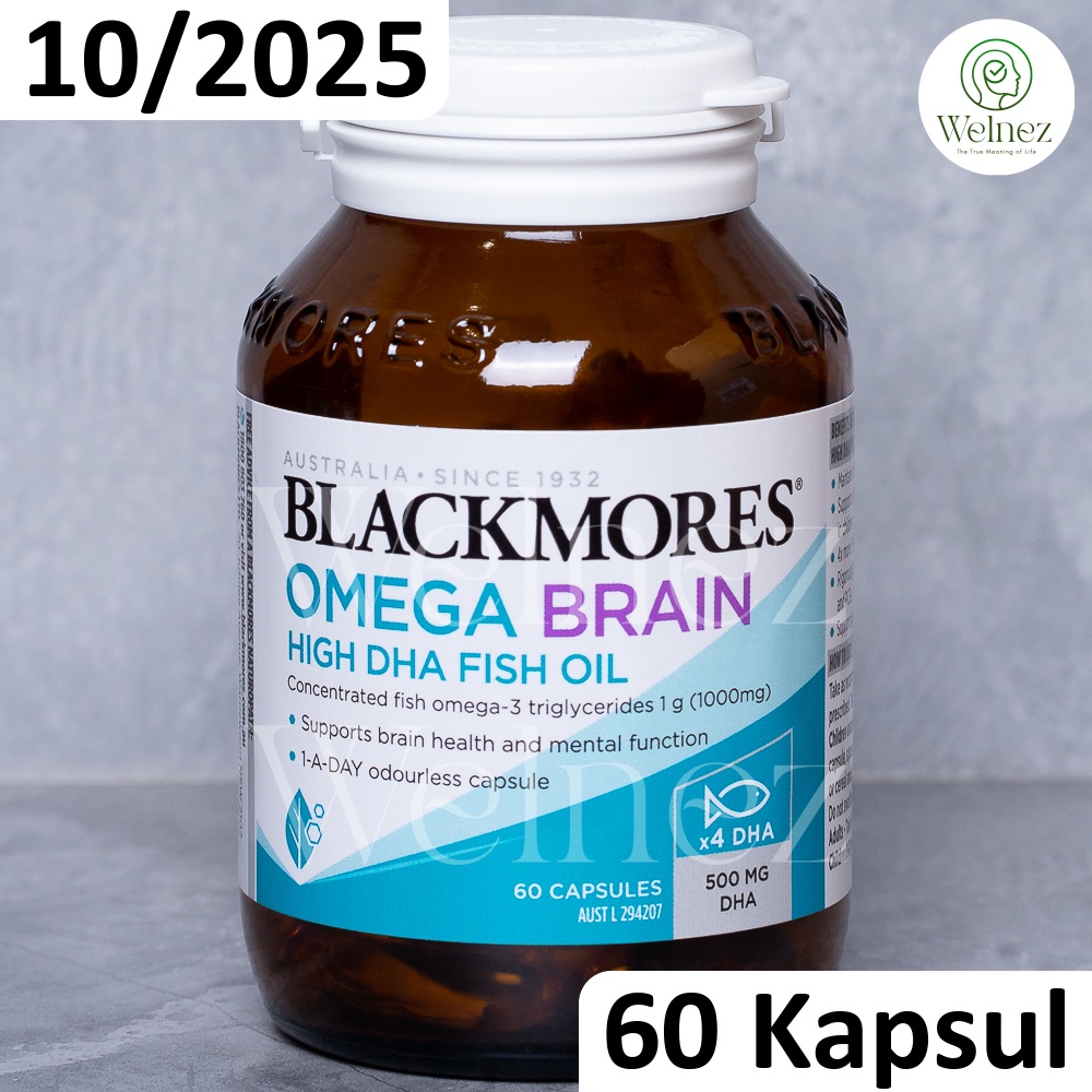 Jual Blackmores Omega Brain High DHA Fish Oil 60 Kapsul ORIGINAL