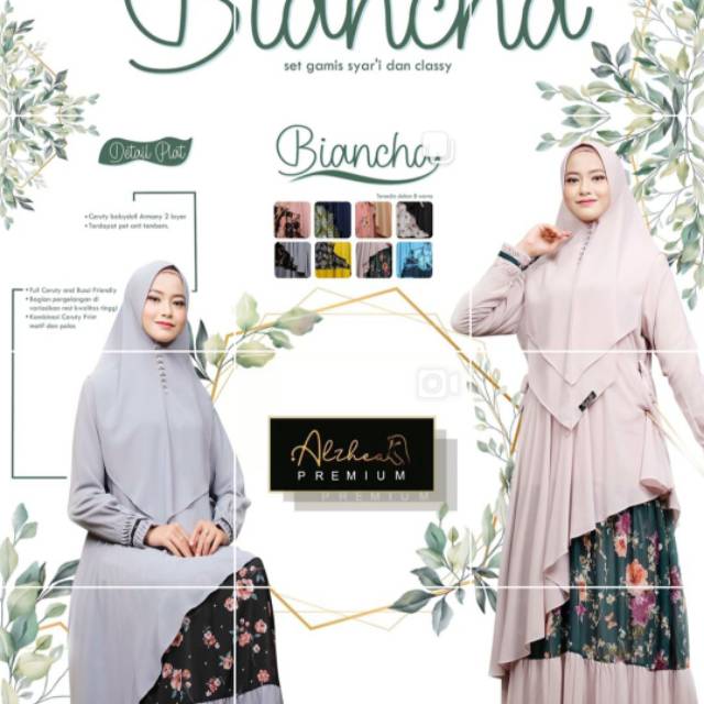 Setelan Syar'i Mewah Bianca Series by Alzhea Premium