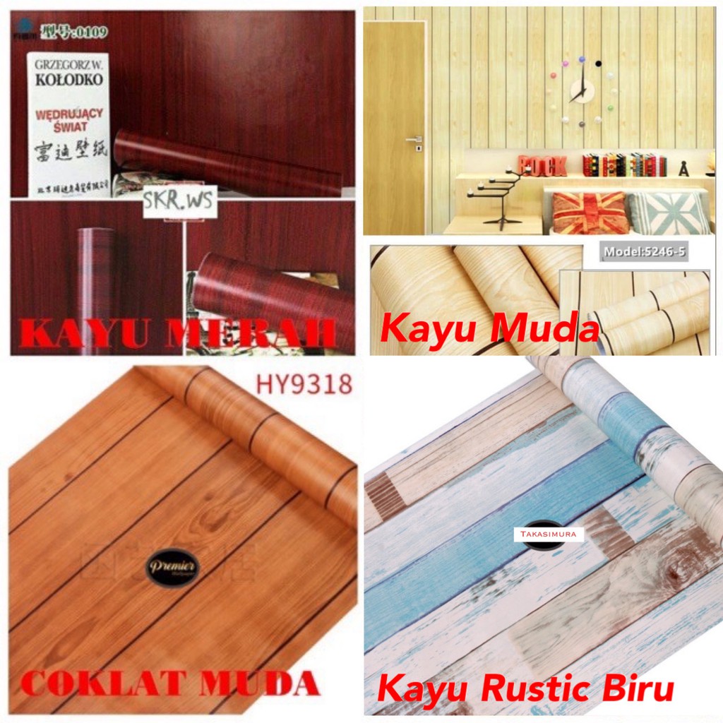 Stiker Dinding Rumah Kayu