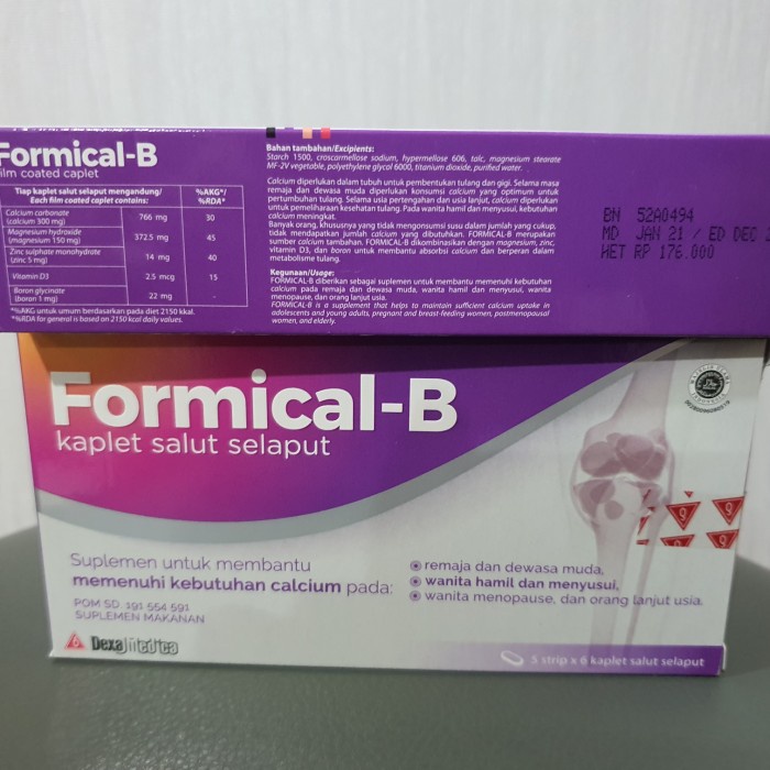 CALCIUM- FORMICAL B KALSIUM -CALCIUM. | Shopee Indonesia