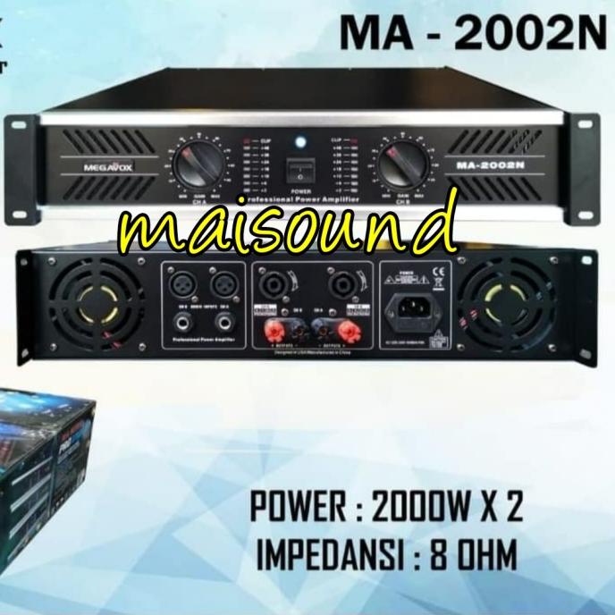 POWER AMPLIFIER MEGAVOX MA 2002 BARU AMPLI MEGAVOX MA 2002N MA2002 ORI .