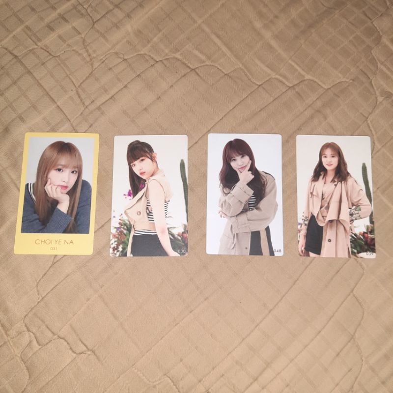 photocard izone (nako, yena, yujin)