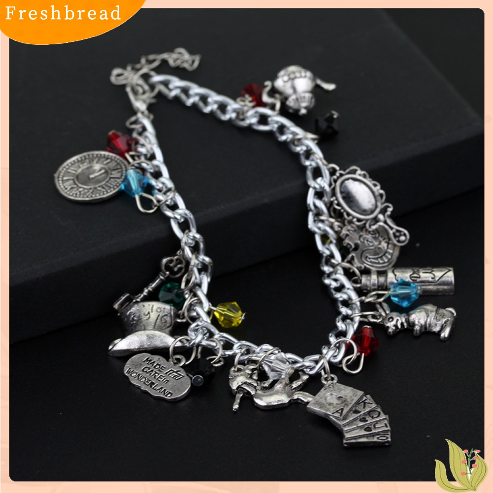 [TERLARIS]Fashion Alice In Wonderland Ca-t Hatter Rabbit Magic Bracelet Bangle Jewelry Gift