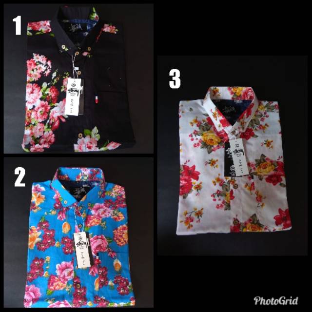 Kemeja lengan pendek Stussy