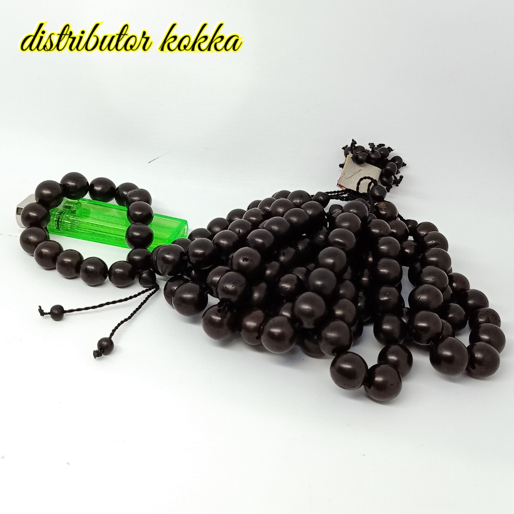 ( SUPER MURAH ) grosir 10 gelang kokka kaukah fukakah koka bulat 12 mm hitam