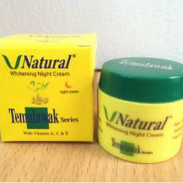 V Natural Night Cream temulawak BPOM Original