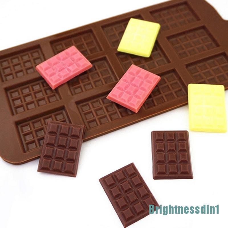 Cetakan Kue Waffle Cokelat Pudding Chips 12 Rongga Diy