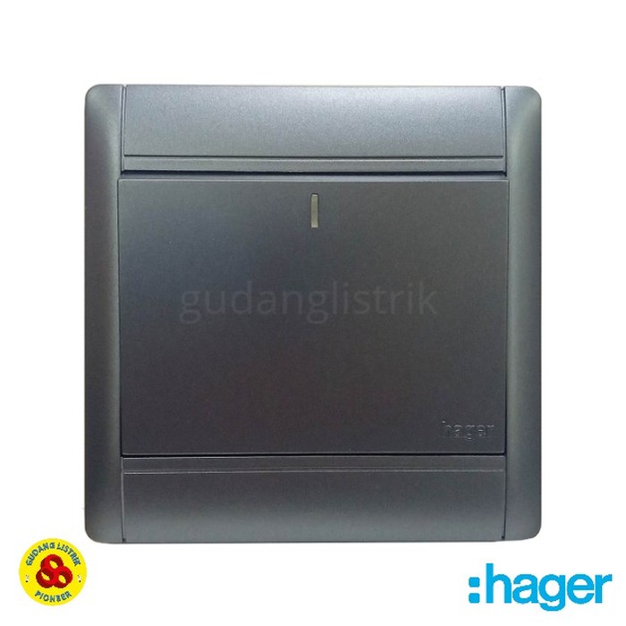 Hager Saklar Engkel 1G 1W 10088 Switch 1 Gang 1 Way Large Dolly