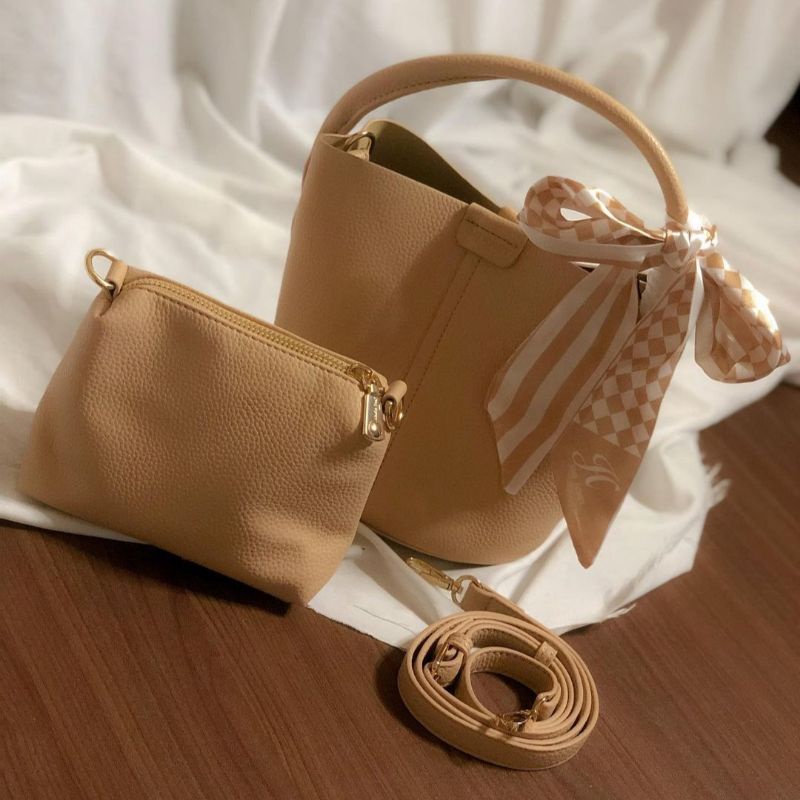 Free Pouch Ivanka Bucket Bag Jims Honey Tas Selempang Wanita Import