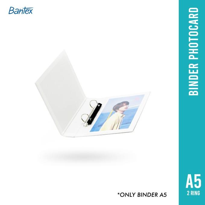 

Bantex Photocard Album A5 2 Ring Binder Warna Pastel 8221P - White