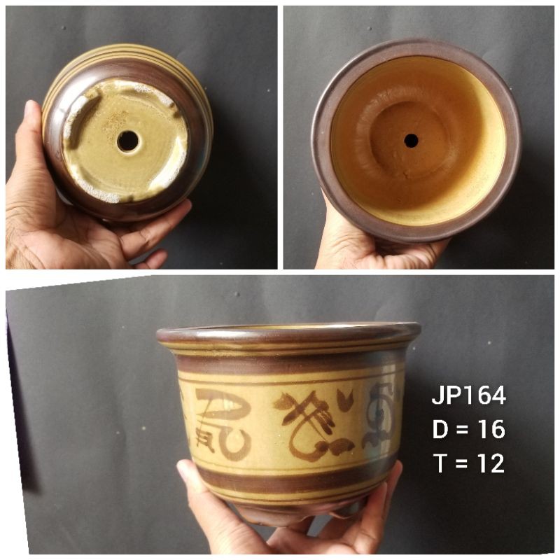 Pot keramik bulat JP164