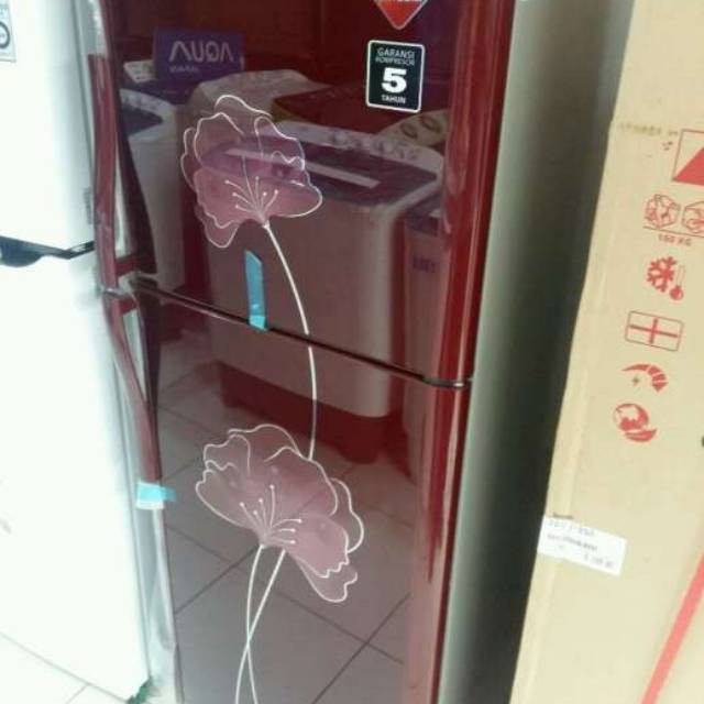 BIG SALE POLYTRON Kulkas 2 Pintu Belleza 210 L - PRM 21HORF / 21 BN Tanpa Bunga Es