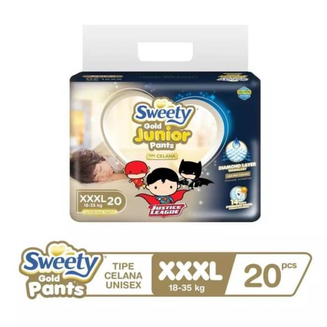 Sweety Gold Junior Pants XXXL 20 | Shopee Indonesia
