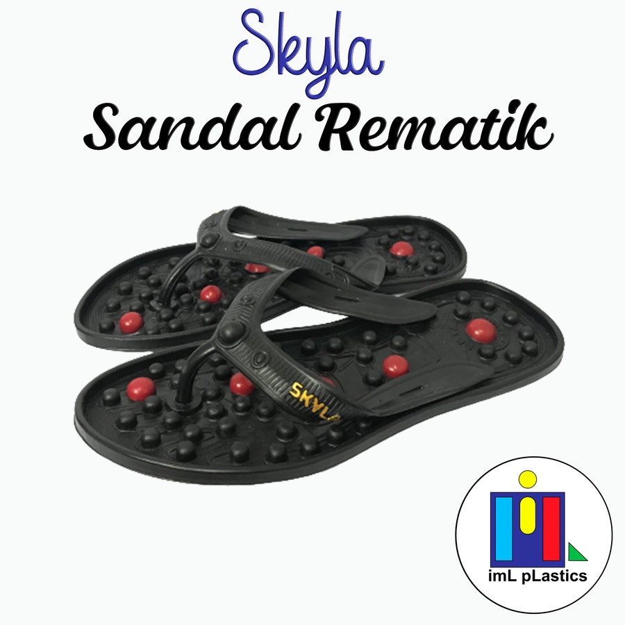 Sandal japit Refleksi sandal kesehatan REMATIK Penak Puntur sandal