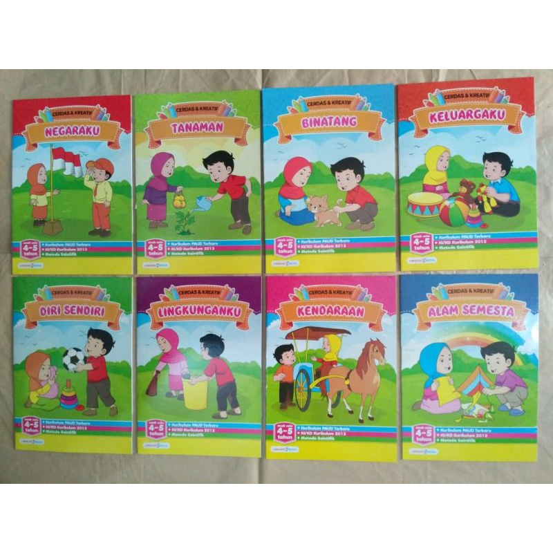 

buku tematik cerdas dan kreatif anak usia 4-5 tahun
