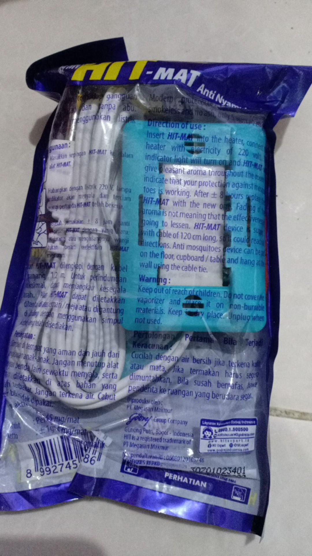 Alat Dengan Kabel + Lampu Indikator Hit Mat Free 3 Hit Mat 5 Watt