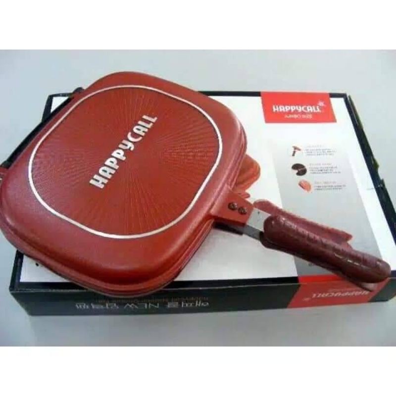 Promo HAPPYCALL ORI Made in Korea Double Pan Super Jumbo Size 32x24 cm Titanium Alumunium Stainless