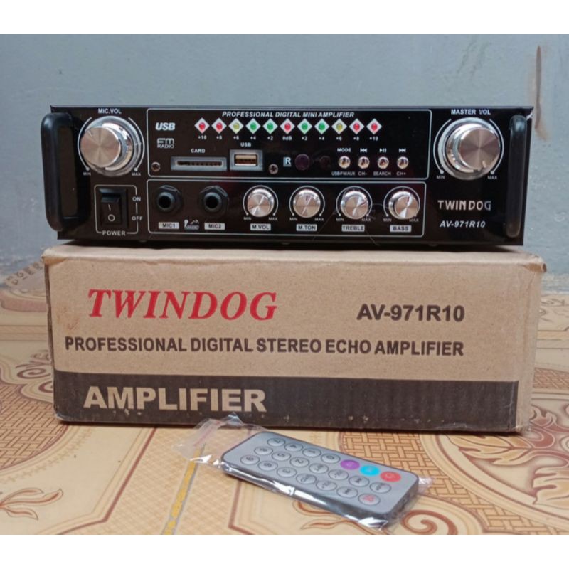 Twin  Dog , TD  , AV 971R10 USB  ,  Twindog , Amply, Ampli  , Amplifier Remote